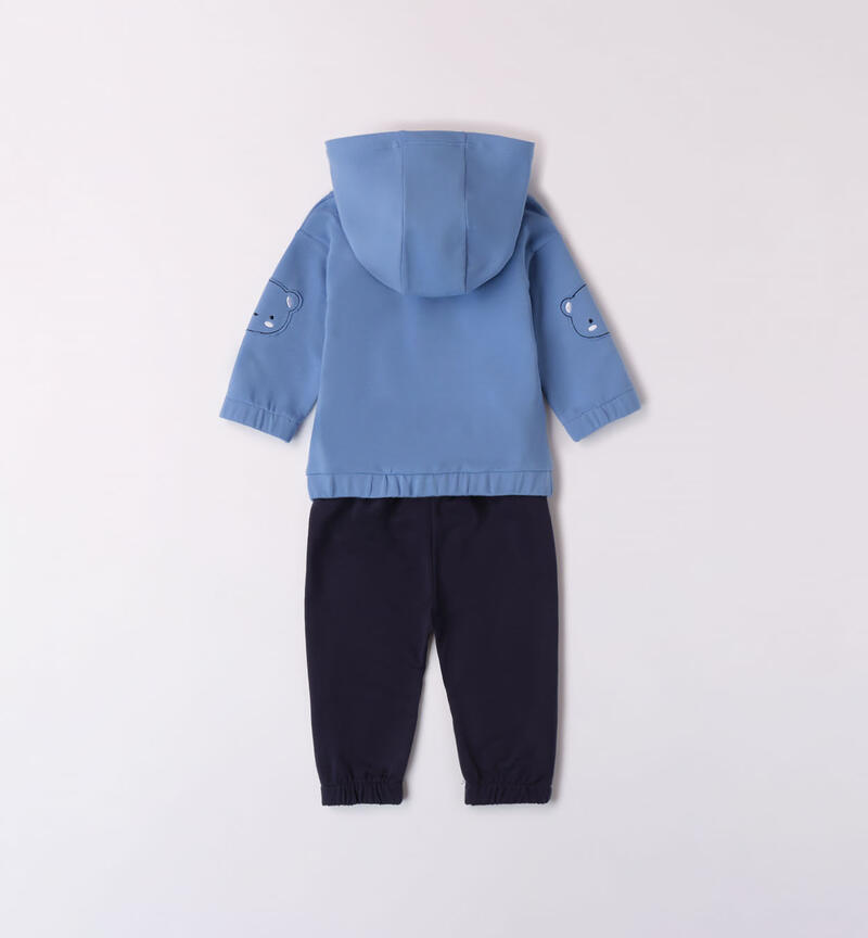 Minibanda teddy bear tracksuit for boys from 1 to 24 months BLUETTE-3617