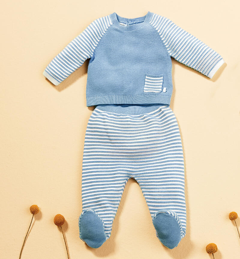 Two-piece outfit for baby boys AZZURRO-3862