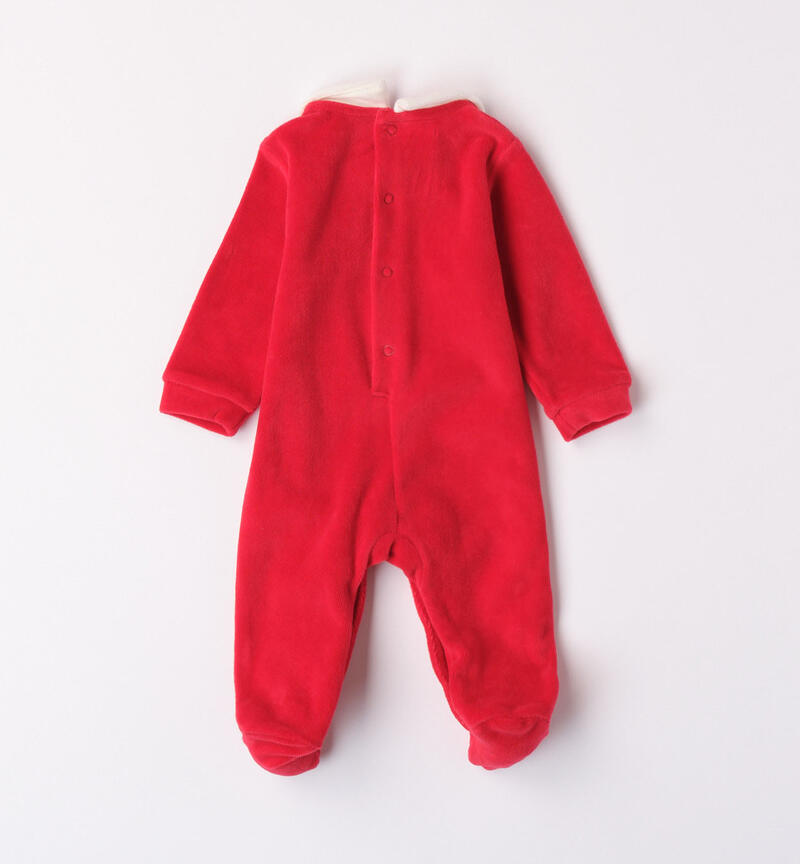 Minibanda Christmas sleepsuit for baby boys from 0 to 18 months ROSSO-2253